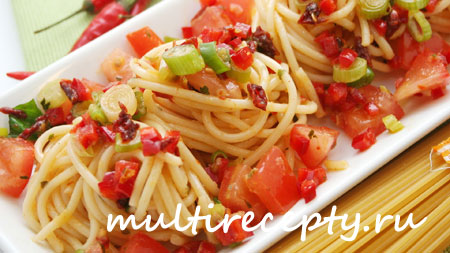 Рецепт спагетти в мультиварке 