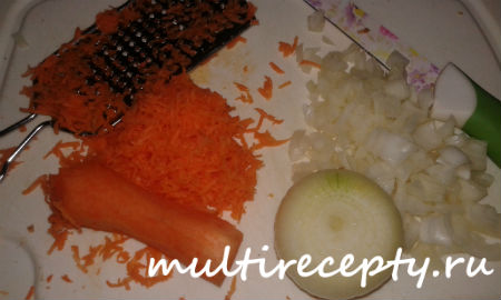 Морковь с луком нашинковать
