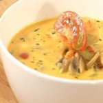 Суп сливочный с креветками
