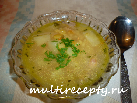 Гороховый суп в мультиварке рецепт с фото