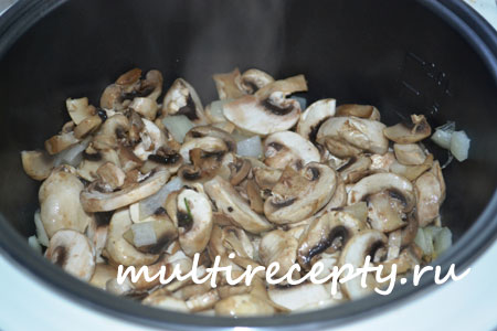 Приготовление картошки с грибами в мультиварке 
